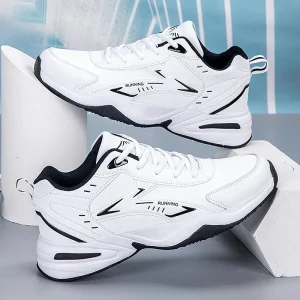 Chunky Sneaker for Men Thick Sole Versatile 2025 New Trend Mesh Lace Up Breathable Casual Sports Shoes Increased Soft Soles
