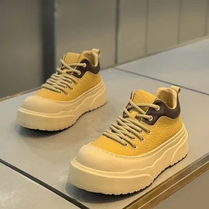 Men's Casual Sports Shoes, Fashionable Thick Soled Skateboarding Shoes, Trendy and Comfortable Men's Shoes Suitable for Outdoor