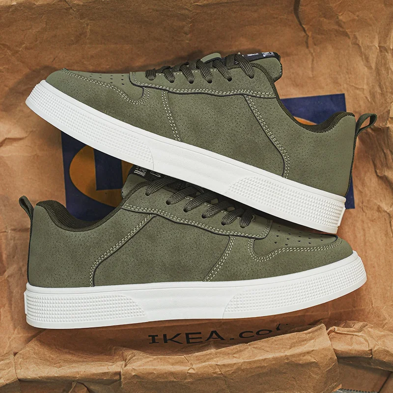 Men’s Green Urban Sneakers – Platform Skate Shoes, Big Sizes 47–48 - Image 4